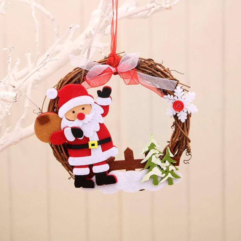 

Christmas Decorations Decor Tree Gift Garland Santa Claus Home Decoration Supplies Pendant Small Wind N2z7