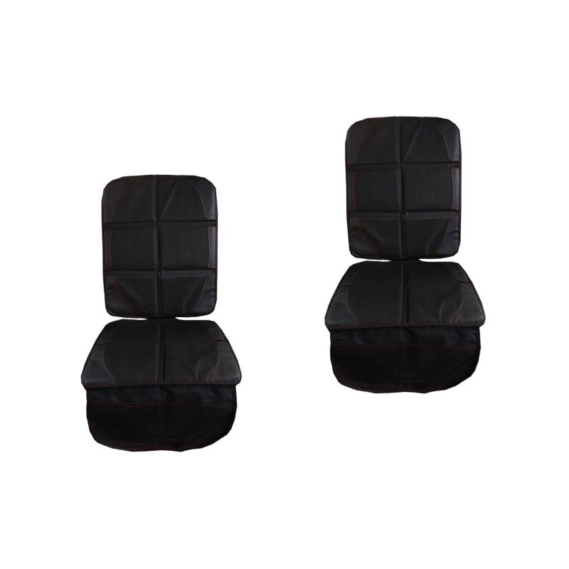 

Car Seat Covers 2pcs 45.5x120CM Anti-Slip Cover Mat Protector For Baby Kid Child - Black