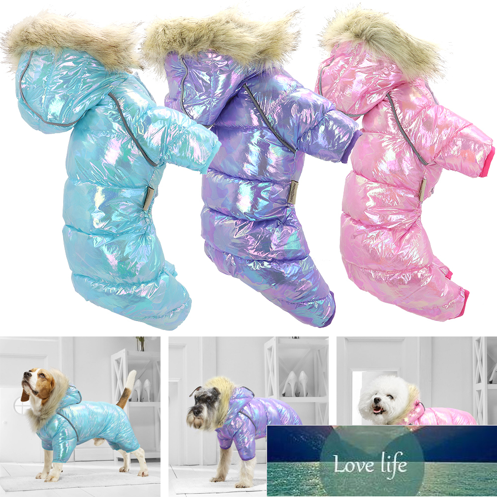 

Warm Dog Clothes Winter Thick Fur Pet Puppy Jacket Coat Waterproof Dog Costume Clothing For Small Medium Large Dogs Chihuahua, Blue
