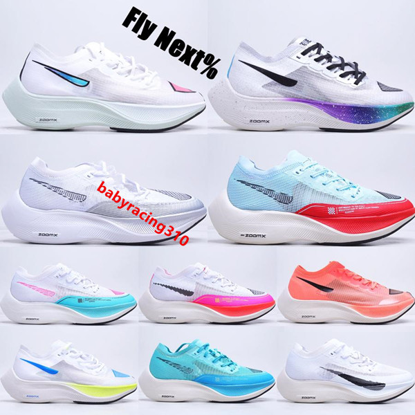 

Fly Next%2 Trail Running Shoes High Quality White Metallic Silver Ice Blue Bright Mango Hyper Jade Flash Crimson Betrue Mens Women