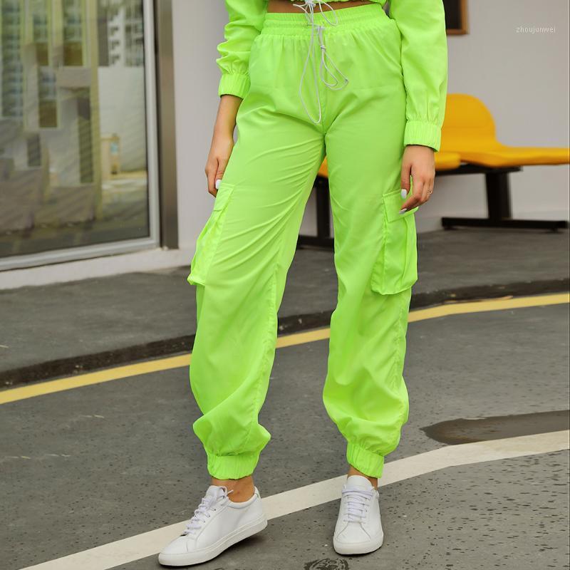 

Women' Pants & Capris Double Crazy Neon Green Cargo, Fluorescent green