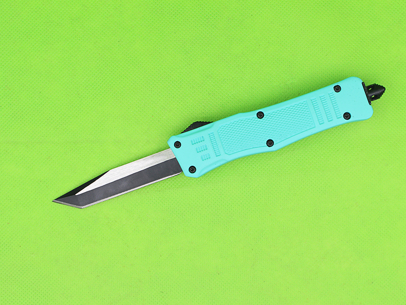 

High Quality Tiffany Blue 7 Inch 616 Mini Automatic Tactical Knife Zinc-aluminum Alloy Handle 440C Blade 9 Style Available EDC Pocket Knives