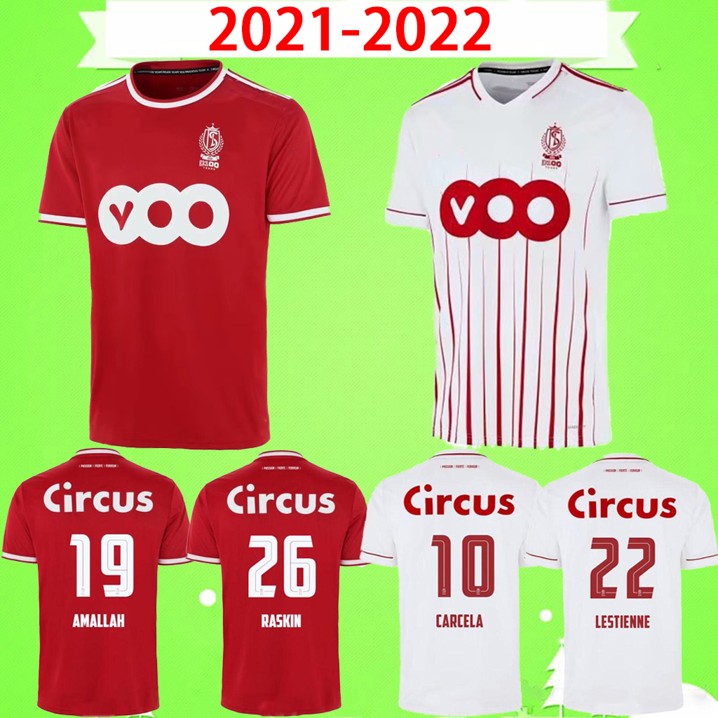 

Standard Liège Soccer Jerseys 2021 2022 RASKIN R.Standard Liege 100 years special edition LAIFIS VANHEUSDEN CARCELA Maillots De Foot AMALLAH 21 2 Football Shirt Kit, 21/22