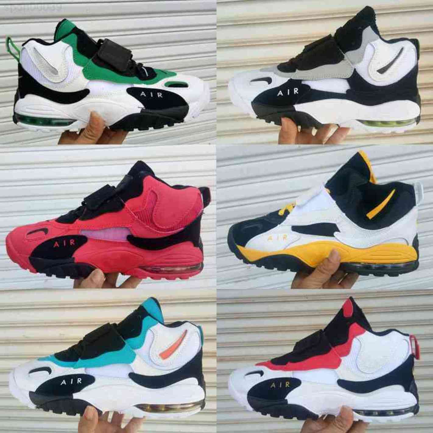 

Design men Speed Turf XZ Shoes Air Barrage Mid QS Chaussures s Trainers de basket ball Sneakers, Black