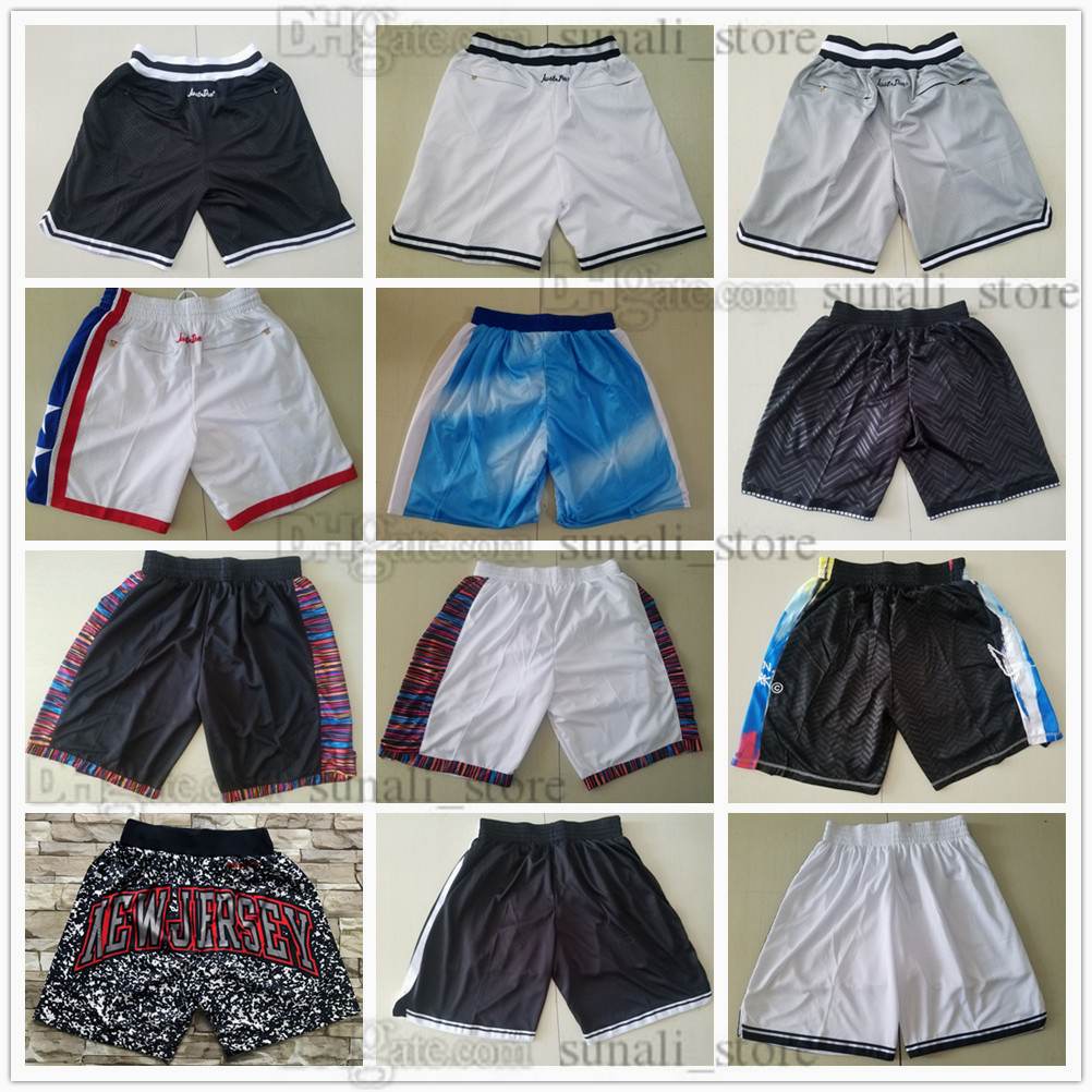 

Kevin Irving Basketball Shorts Kyrie Durant Just Don Wear Sport Pant Pocket Zipper Men Team Black White Grey James Pants Harden Short Top Quality