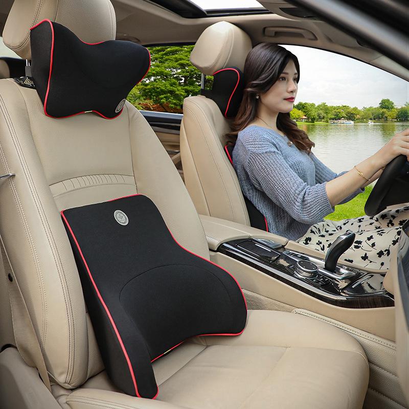 

Seat Cushions Car Headrest Neck Pillow High-Quality Memory Foam Breathable Head Support Cushion Lumbar Accessories