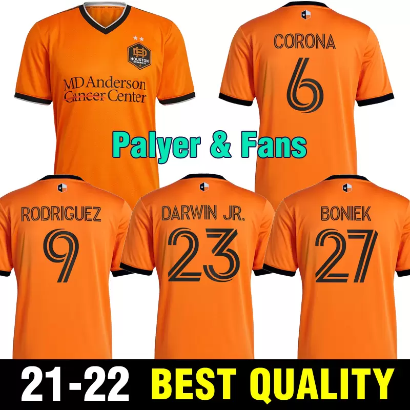 

2122 Houston soccer jersey Dynamo camisetas de fútbol 21 22 Tim Parker Boniek Darwin jr Corona Rodriguez football shirts