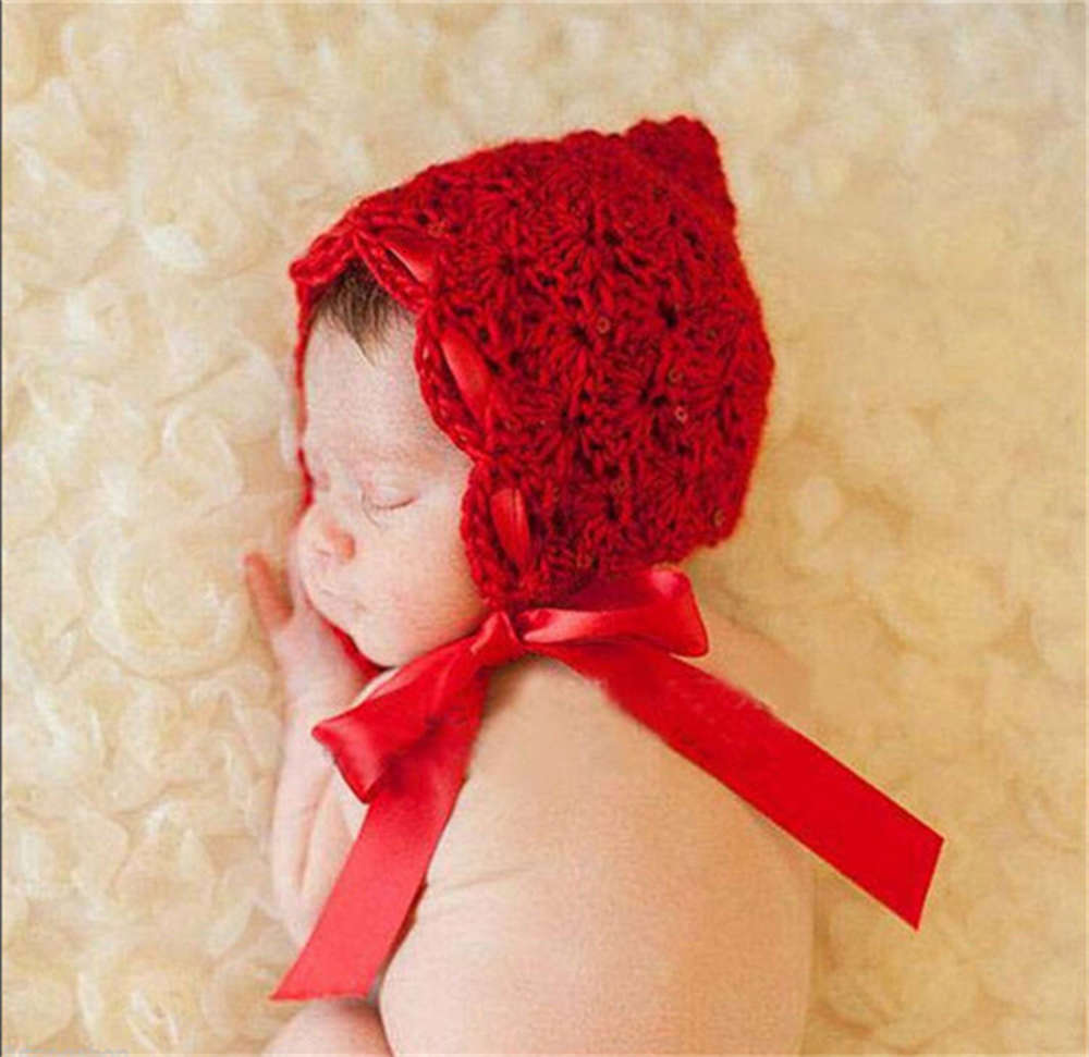 

Little Red Riding Hood born triangle hat children's Handmade Hat Wool silk pography suit, Yellow
