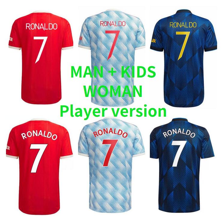 

2021 2022 RONALDO SANCHO soccer jerseys SHAW R.VARANE GREENWOOD POGBA CAVANI LINGARD RASHFORD football shirt BRUNO B.FERNANDES MARTIAL kit 21 22 man Kids kits