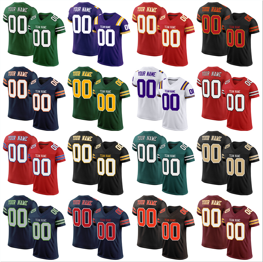 

Wholesale custom football jerseys, embroidery, team name/number sublimation, rugby football game practice stretch soft suits, men/women/youth, G-xd13-02;as pic