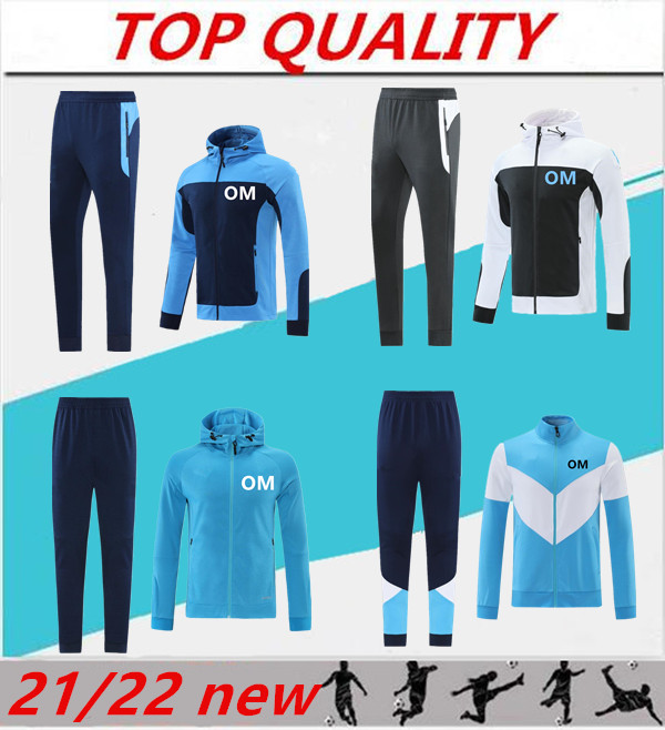 

Hooded Tracksuits 2022 2023 Football jacket PAYET UNDER Soccer Wear Training suit Maillot De Foot 22/23 BENEDETTO GERSON GUENDOUZI Long sleeve Jogging Soccer Sets