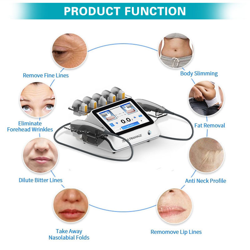 Hifu 7D Ultrasound Anti-Wrinkle Skin Tightening Slimming Machine ultraforms 3 face beauty equipment solving facial problems face lifting on sale