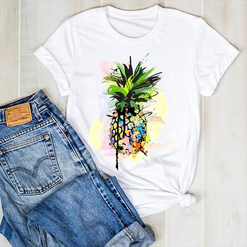 

and women pineapple tumblr mens t shirts kawaii womens watercolor cartoon ladies summer tee female clothes graphic, White;black