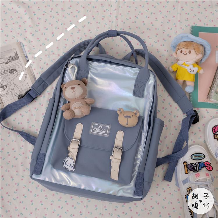 

Backpack YJ278 2021 Harajuku Ulzzang Junior High School Student Soft Girl