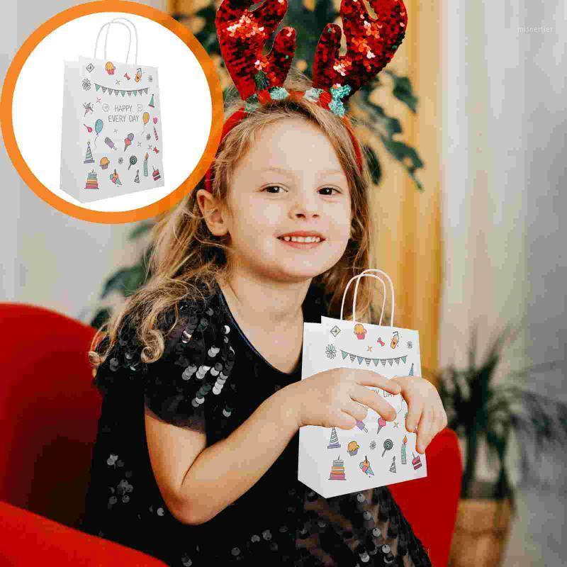

Gift Wrap 20pcs Practical Package Bags Simple Shopping Packing Pouches Paper Hand