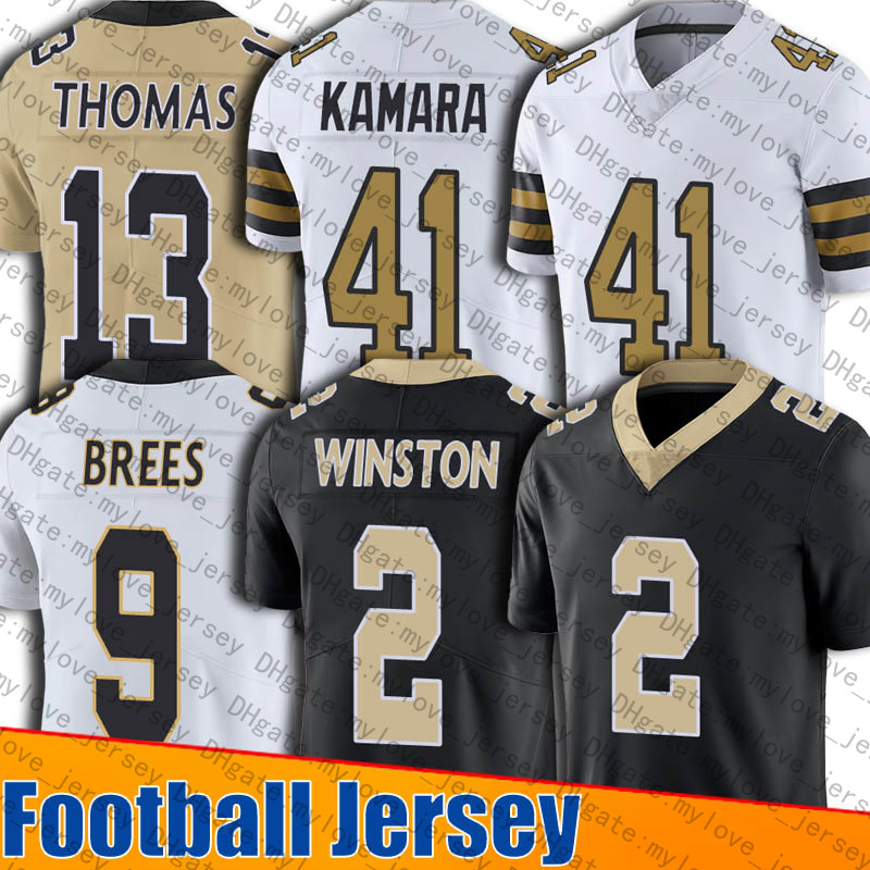 

41 Alvin Kamara 2 Jameis Winston Jersey 9 Drew Brees 7 Taysom Hill Michael Thomas Marquez Callaway Custom Football Jerseys Davis Lattimore Brian Poole Ryan Ramczyk, Youth custom jersey (st)