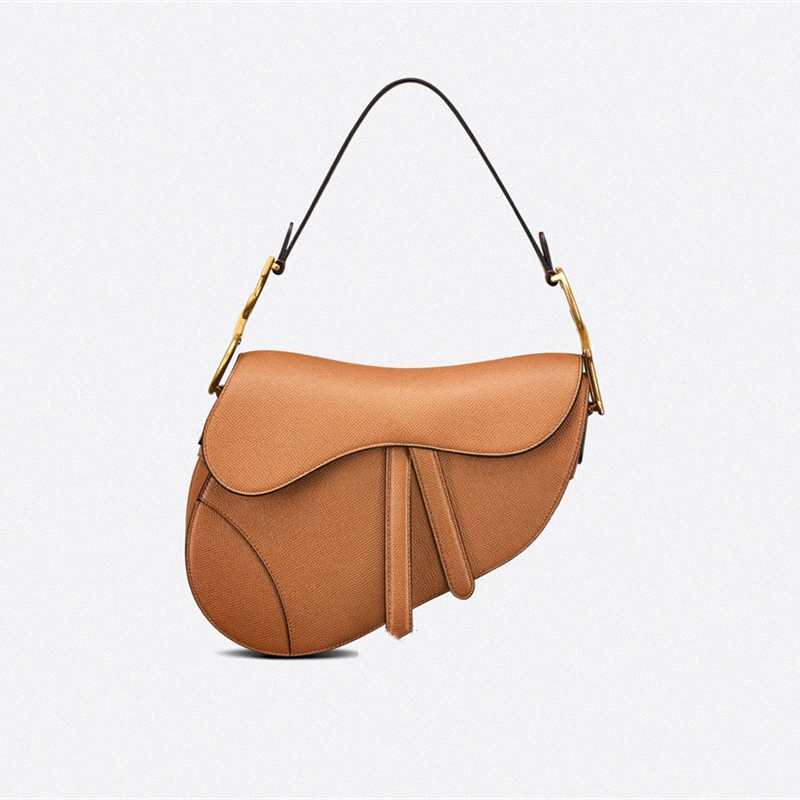 

2021-2022 designer's Top quality shoulder bag ladies' temperament fashion luxury frosted Embroidered Leather portable saddle bags 775V#