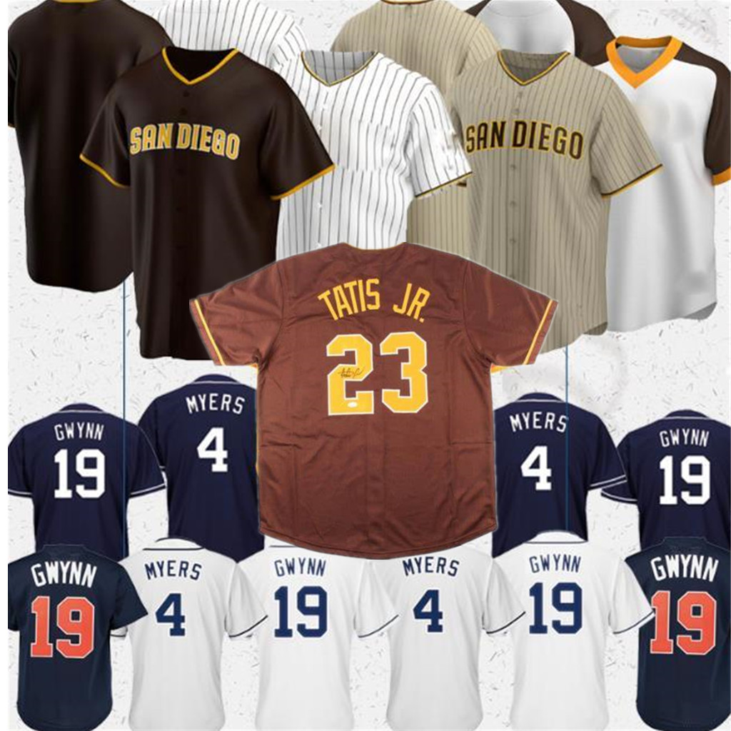 

23 Fernando Tatis Jr. baseball jerseys 13 Manny Machado 19 Tony Gwynn retro custom 2020 New Season Jersey, Blue;black
