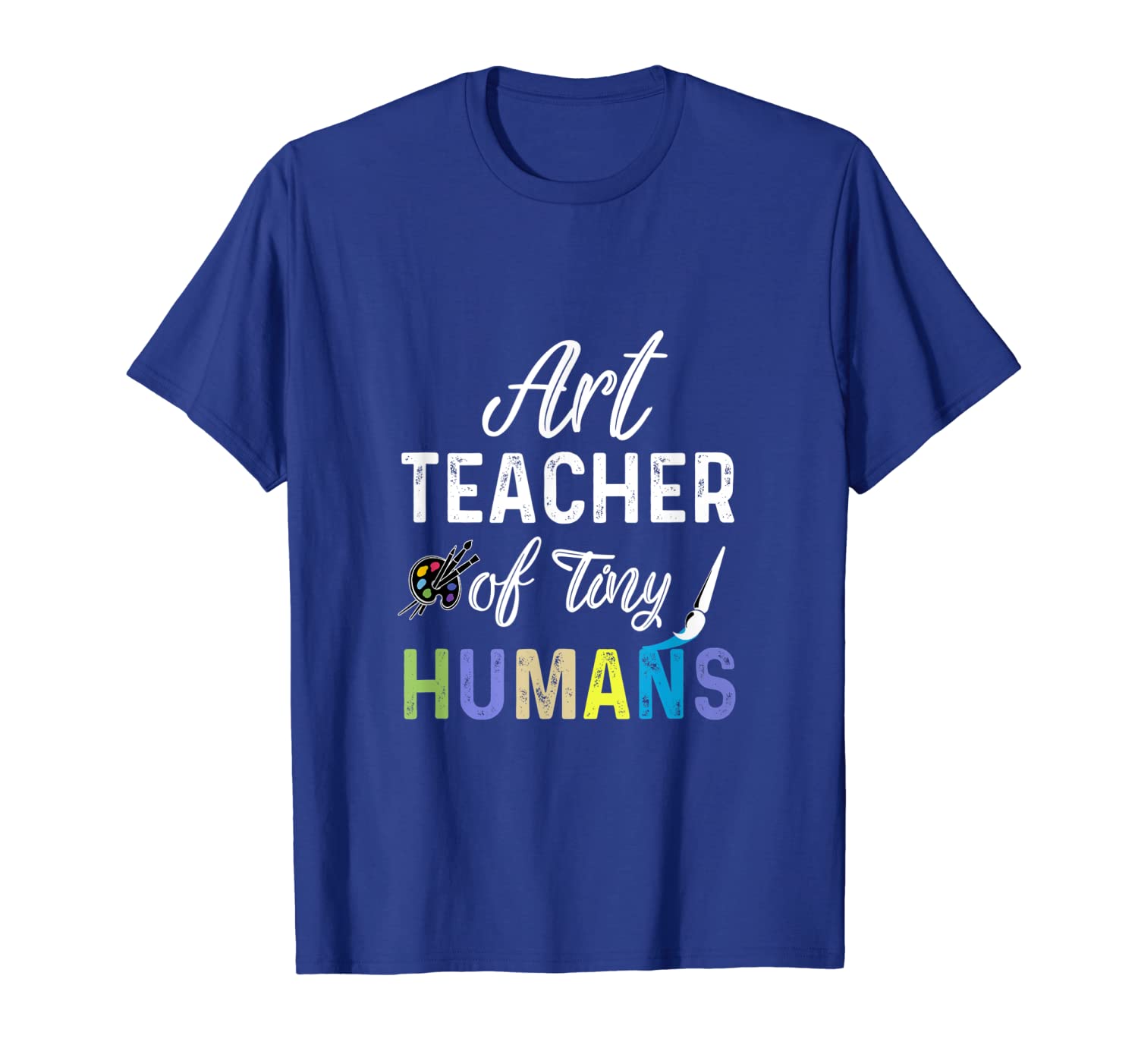 

funny art teacher of tiny human gift t-shirt for teacher, White;black