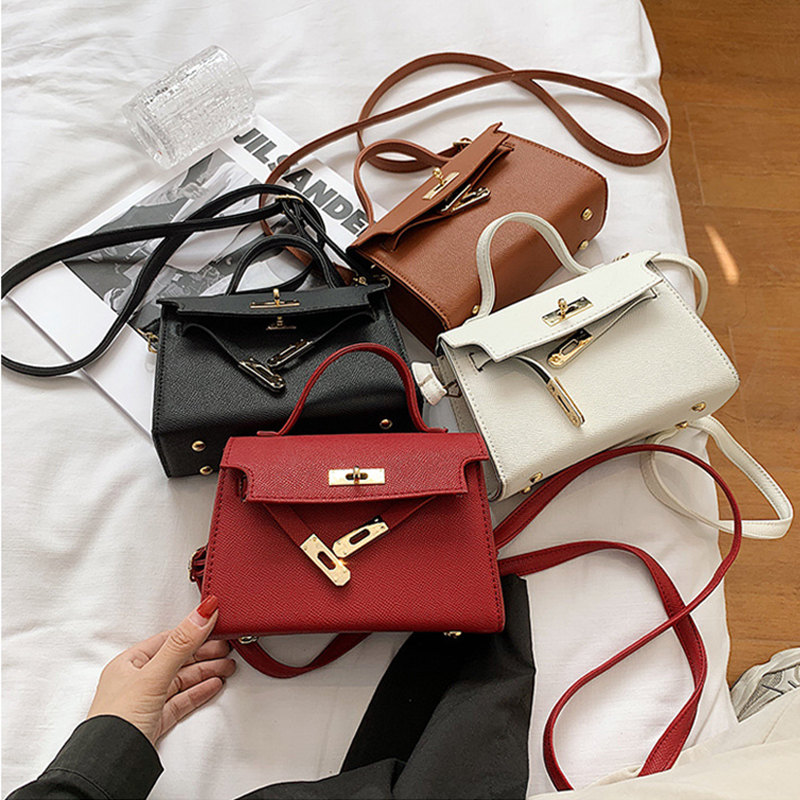 

Classic Cross Body Bags 2021 Luxurys Designers Shoulder Bag PU Leather Handbags Girl Fashion Women CrossBody Handbag Top Quality, White