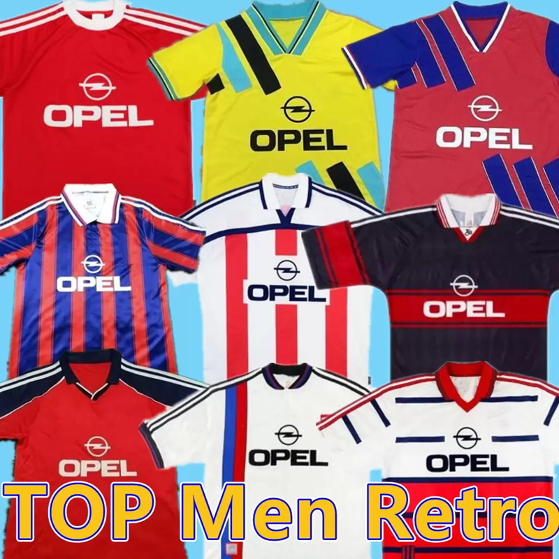 

94 95 96 Bayern Munich retro jerseys 00 01 02 final ELBER zickle EFFENBERG ELBER Pizarro SCHOLL Matthaus Klinsmann football shirts 1995 2001, 95 96 away