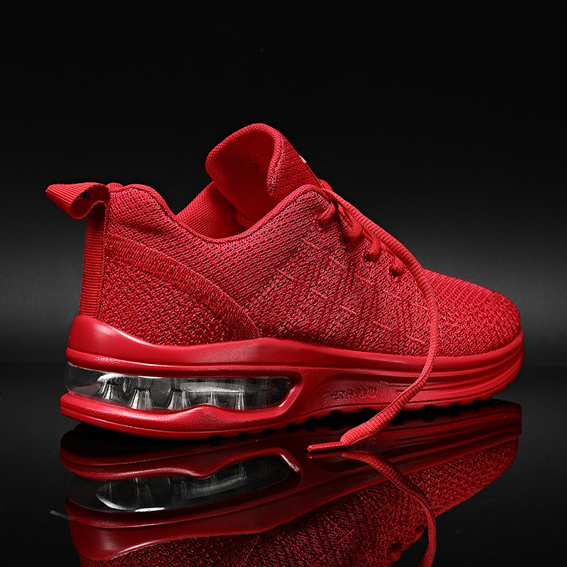

Lightweight Running Shoes Men Breathable Non-slip Sports Sneakers Casual Walking Soft AirSolo Comfort Red Hombre 210816