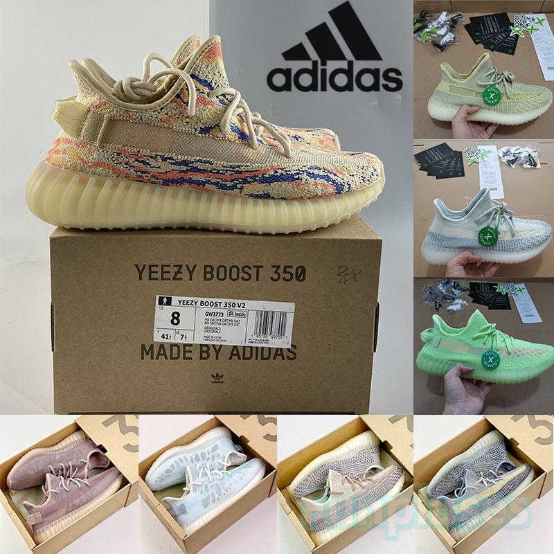 

Eur 36-48 Yeezy Boost 350 V2 Running Shoes For Men Women Mx Oat Rock Ash Pearl Stone Mono Ice Clay Kanye West Black Static Reflective Yeezys Sply Sneakers Trainers, 30