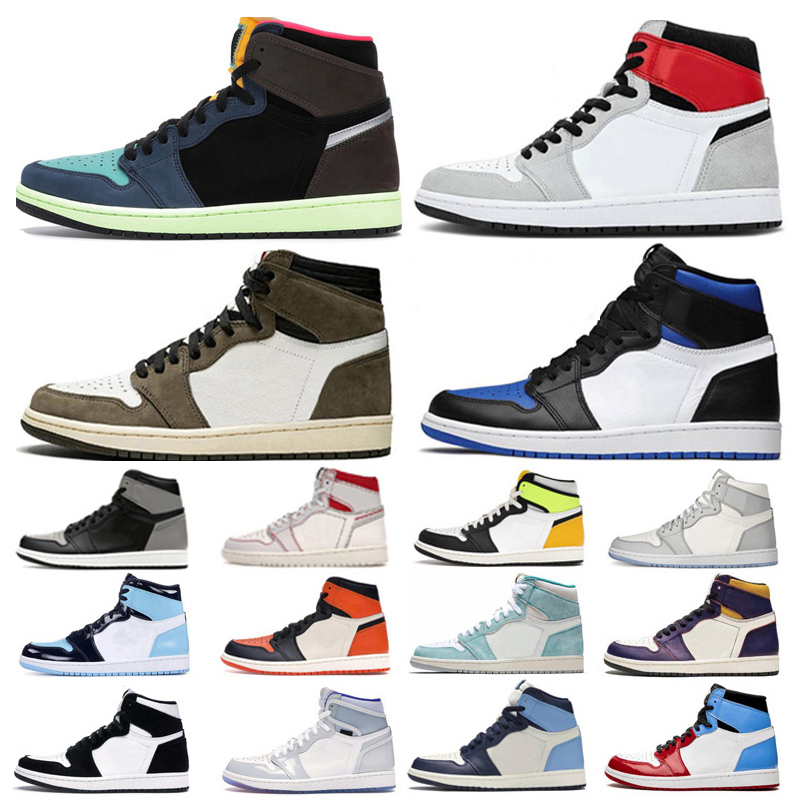 

Travis Scotts Fearless Basketball Shoes 1 1s Mid White Shadow Light Smoky Gray High Dark Mocha Chicago Obsidian UNC Men's Women's