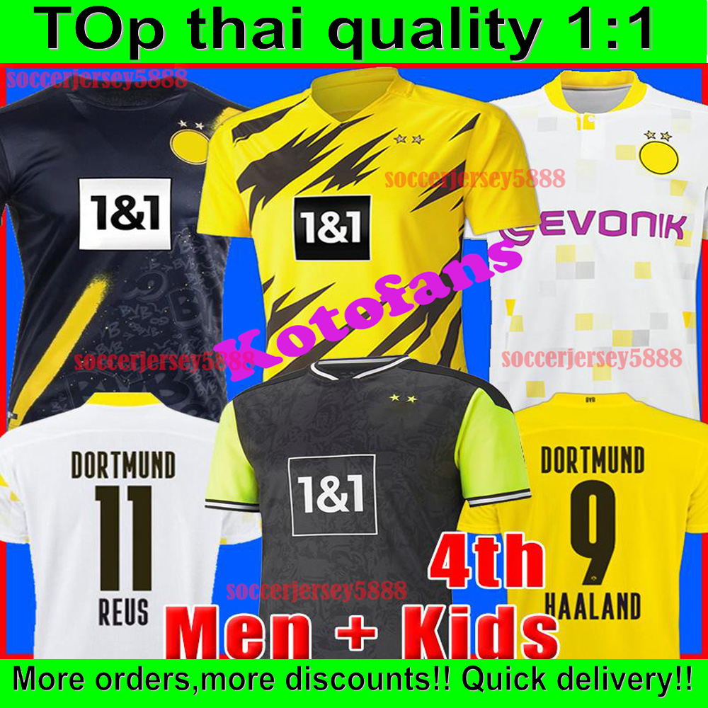 

dortmund soccer jersey Borussia 20 21 fourth 4th 2021 football shirt 1990s HAALAND REUS NEONGELB BELLINGHAM SANCHO HUMMELS BRANDT men + kids, Black;yellow