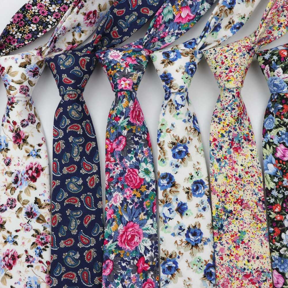 

Cotton Flower Tie Classical Colorful Floral Stitching Necktie Lovely Fashion Mens Narrow Neckties Designer Handmade Ties H1018, Blue;purple
