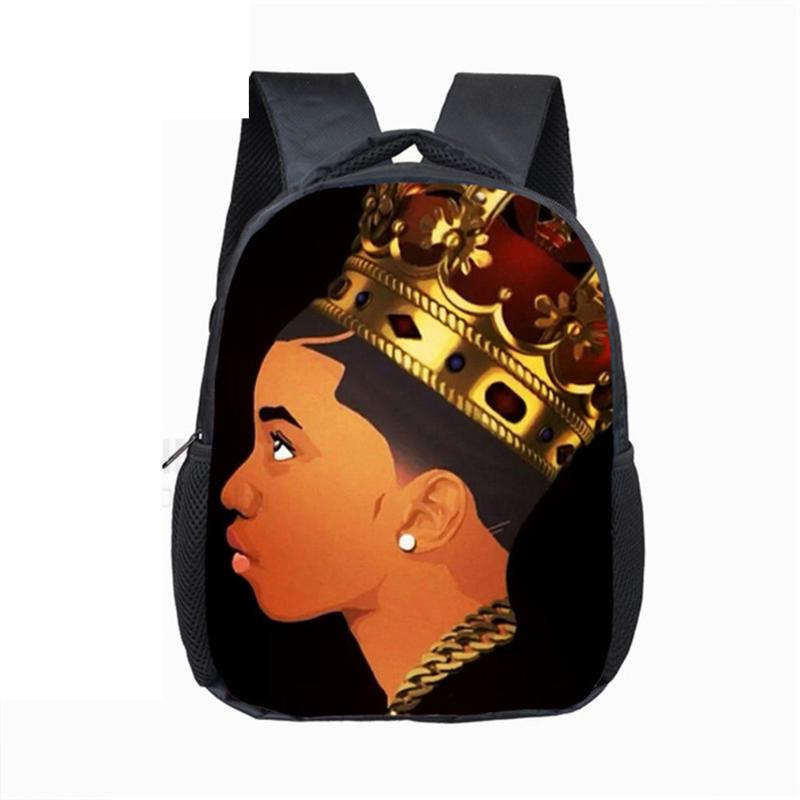 

Black Art African Print Backpack Children School Bags Baby Toddler Kid Kindergarten Bag Boys Girls Free Dropship