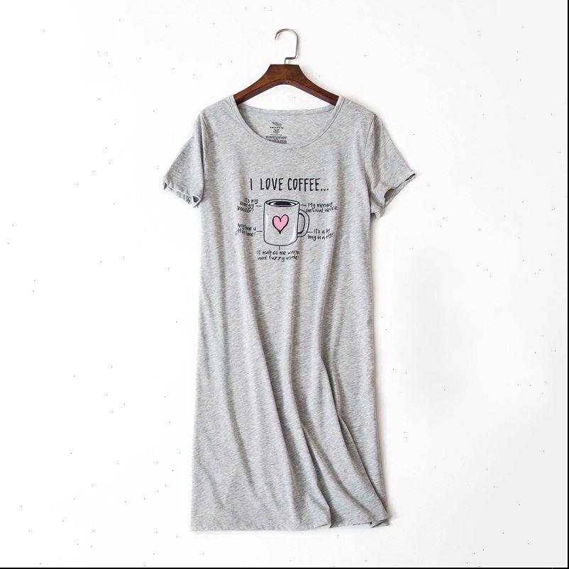 

summer casual cartoon loosen nighty women sleepwear dress 100% cotton nightgown short sleeve round collar sleepshirt, Black;red