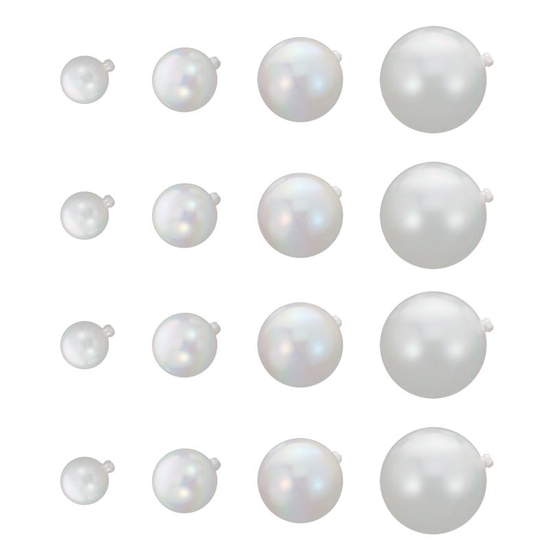

Party Decoration 16Pcs Balls Birthday Cake Ornaments Simple Colored Decors