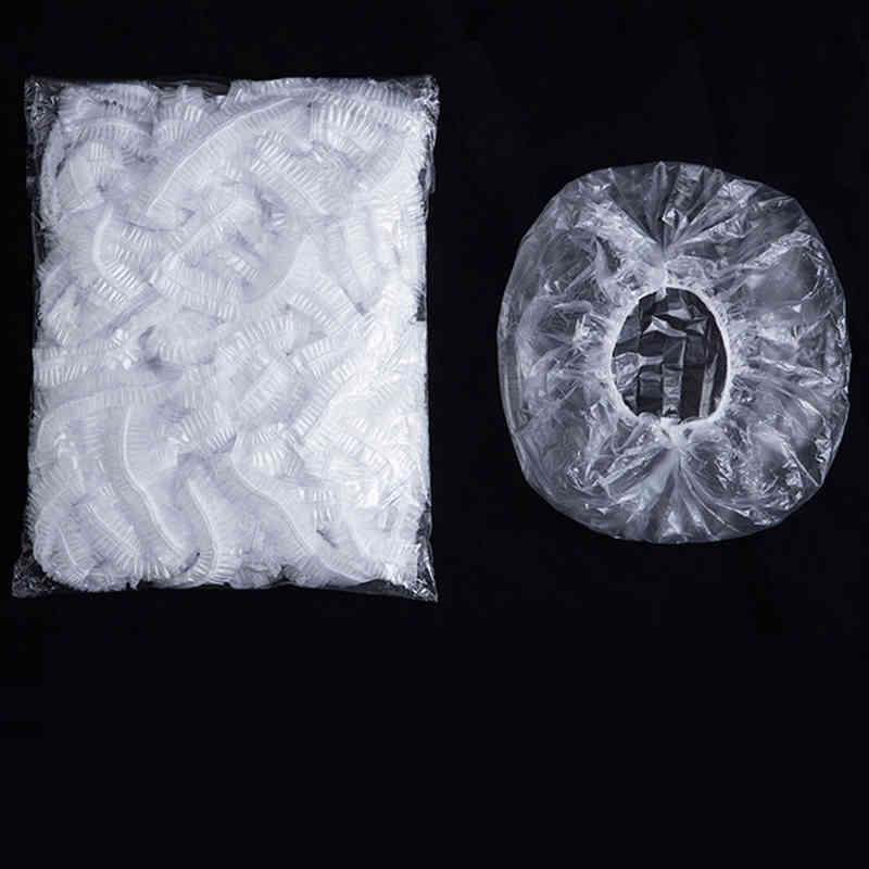 

100pcs Cheap Price Clear Plastic PE Transparent Hotel Disposable Shower Caps
