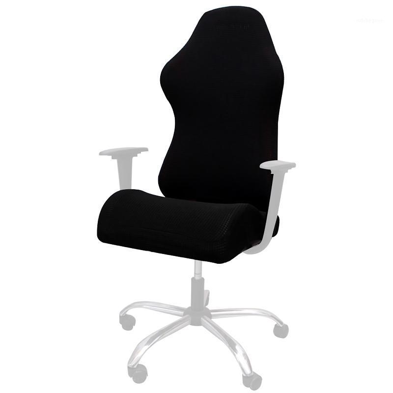

Removable Washable Slipcover Home Office Dustproof Gaming Chair Cover Solid Computer Seat Polyester Soft Easy Install Stretch