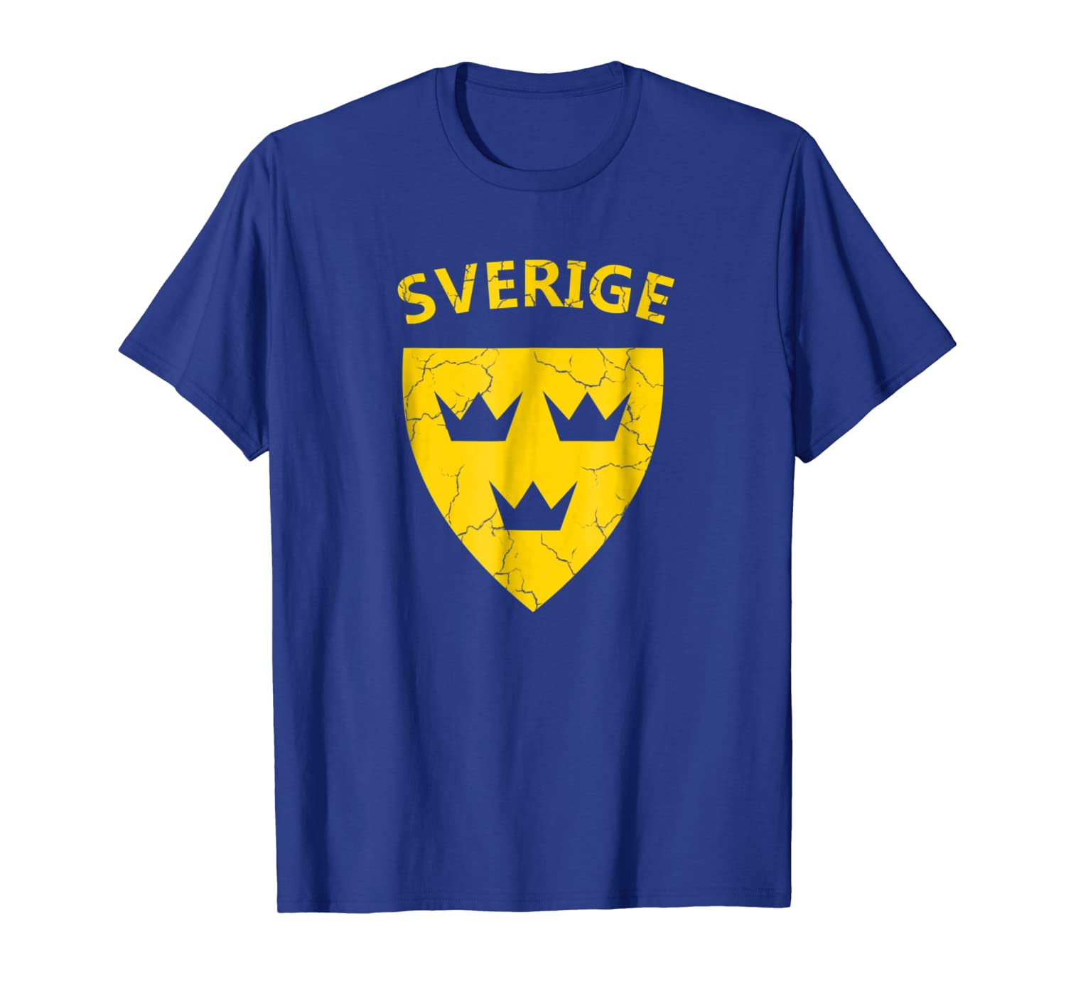 

sverige shirt swedish tshirt three crowns tre kronor, White;black