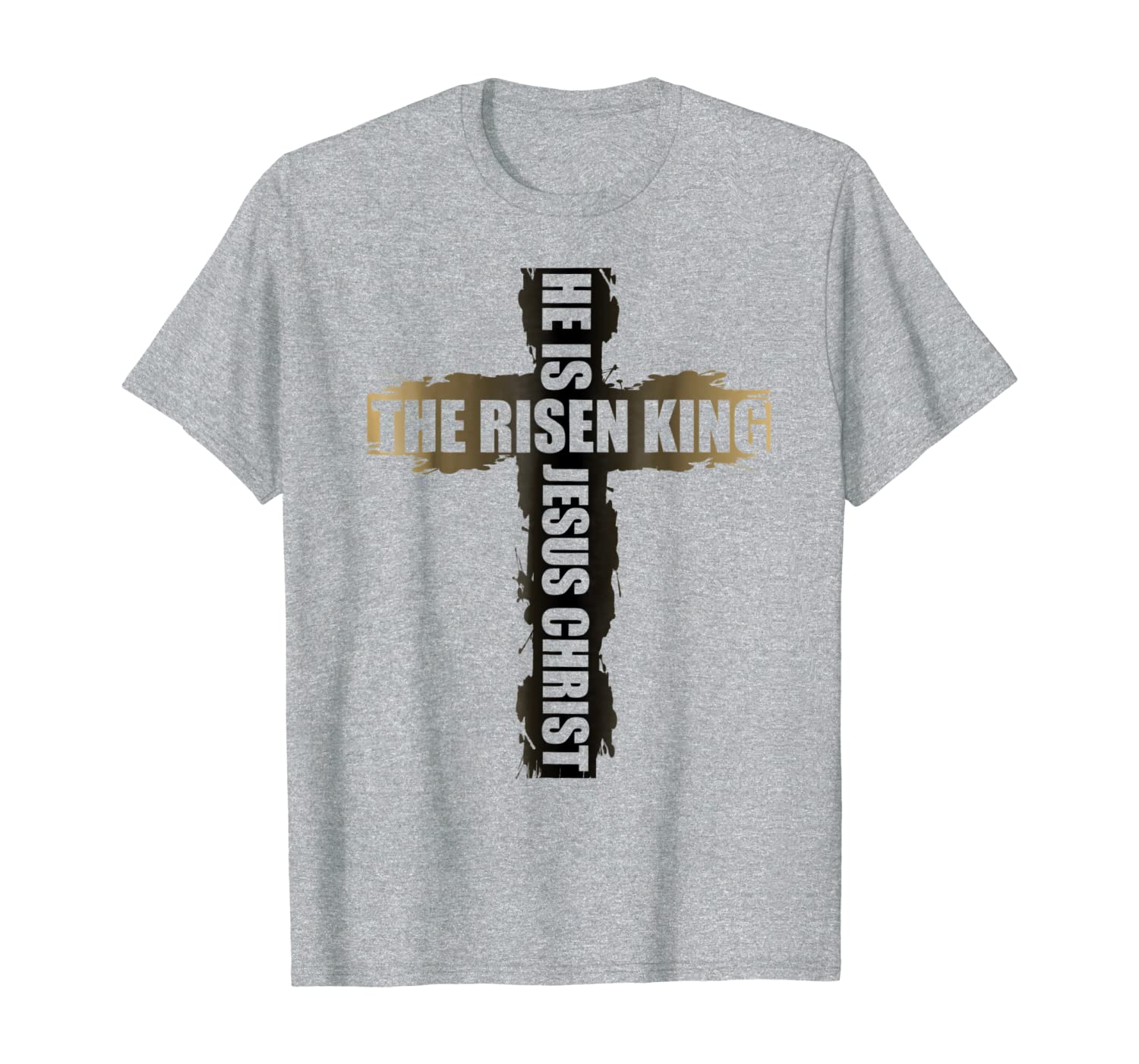 Christian Religious TShirt He Is The Risen King Jesus Christ-image-702613097