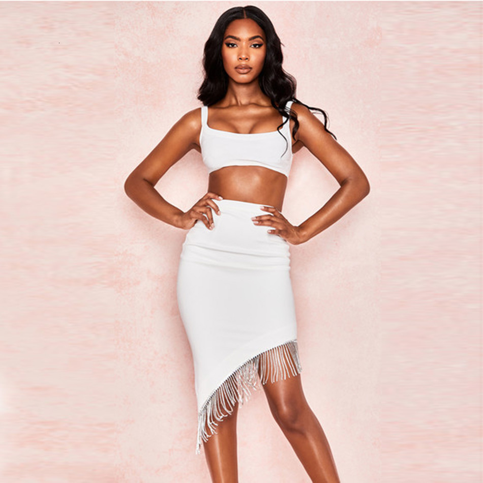 High Waist Skirt Crop Top Set Australia 