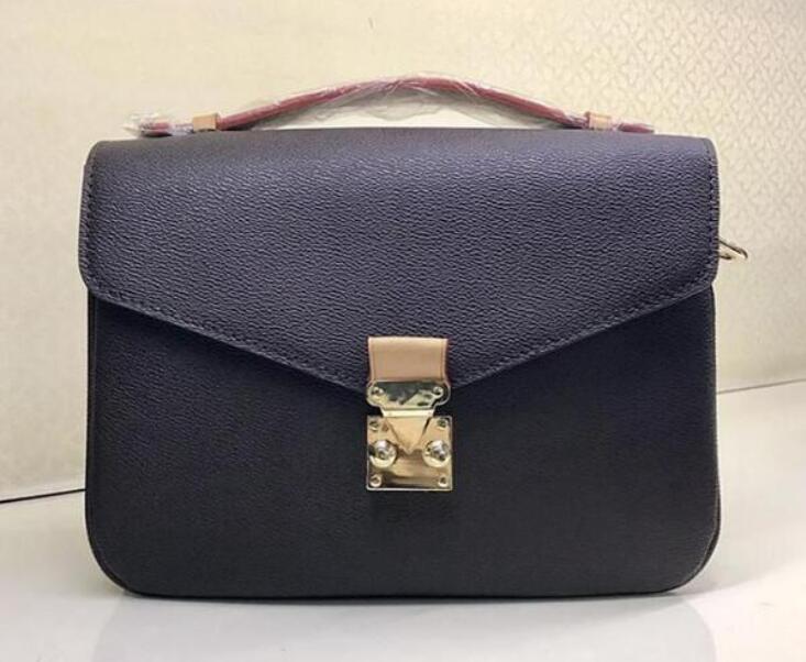 

Brand Cowhide Water Pattern Genuine Leather Shoulder Designer Handbags High Quality Luxury Pochette Felicie Chain Women Bags, Brown flower