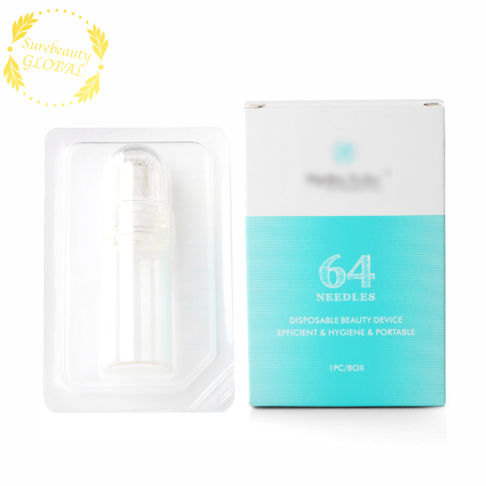 Portable Hygiene Derma Beauty Microneedle Roller 64 Needles Hyda Rollering Skin Rejuvenation Face Care Skinning Elasticity Efficient Device-image-561424633