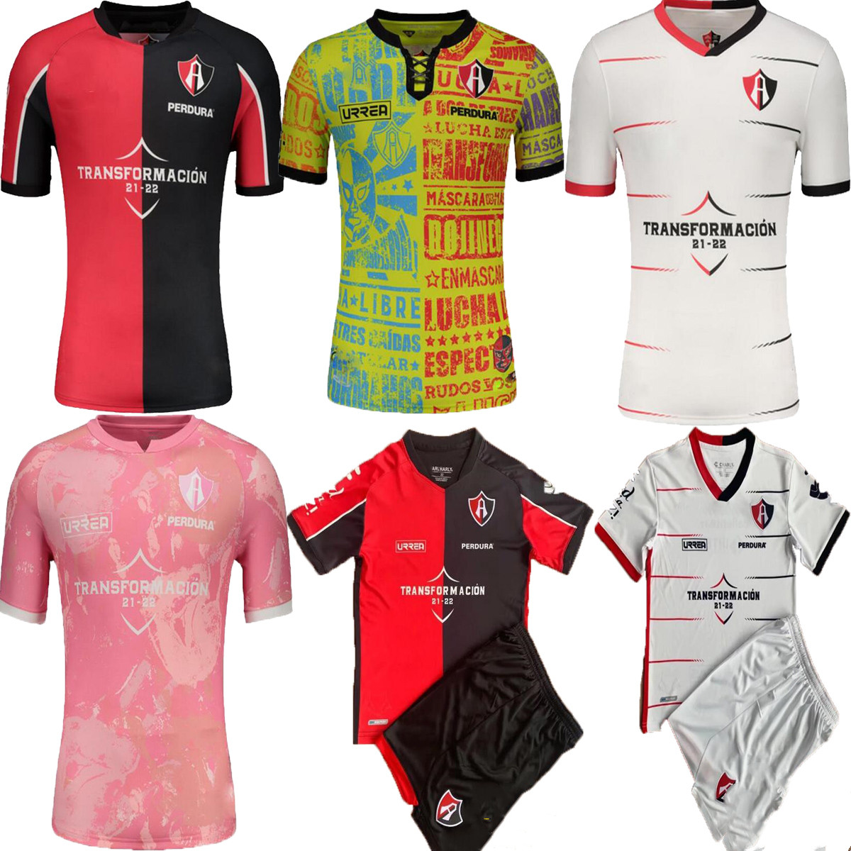 

21 22 Atlas L.REYES J. ANGULO Mens+kids kit Soccer Jerseys G.AGUIRRE J.TORRES Aldo Rocha Home Away Special Edition Short Sleeve Football Shirt