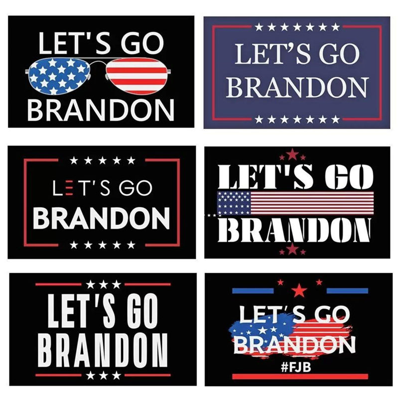 

NEW!!! 3x5 ft Let's Go Brandon Flag For 2024 Trump President Election Flags DHL Delivery 90*150cm