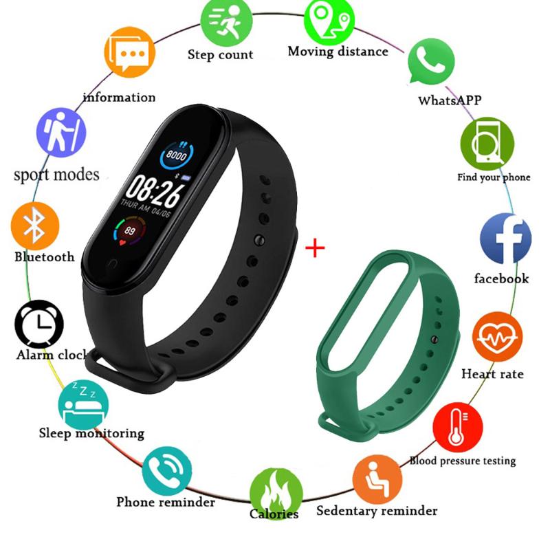 

Wristwatches Smart Digital Watch Bracelet For Men Women With Heart Rate Monitoring Fitness Pedometer Calorie Counter Health Sport Tracker, Slivery;brown