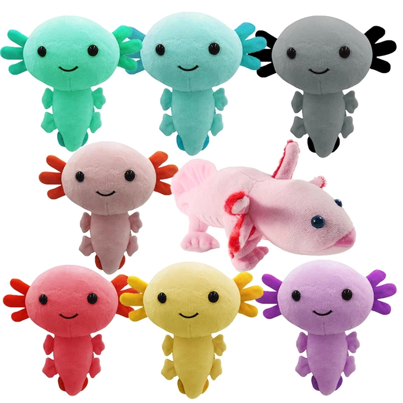 

20/30cm Kawaii Axolotl Plush Toy Cartoon Cute Animal Stuffed Plushie Doll For Kids Birthday Christmas Halloween Gifts 210903, 20cm