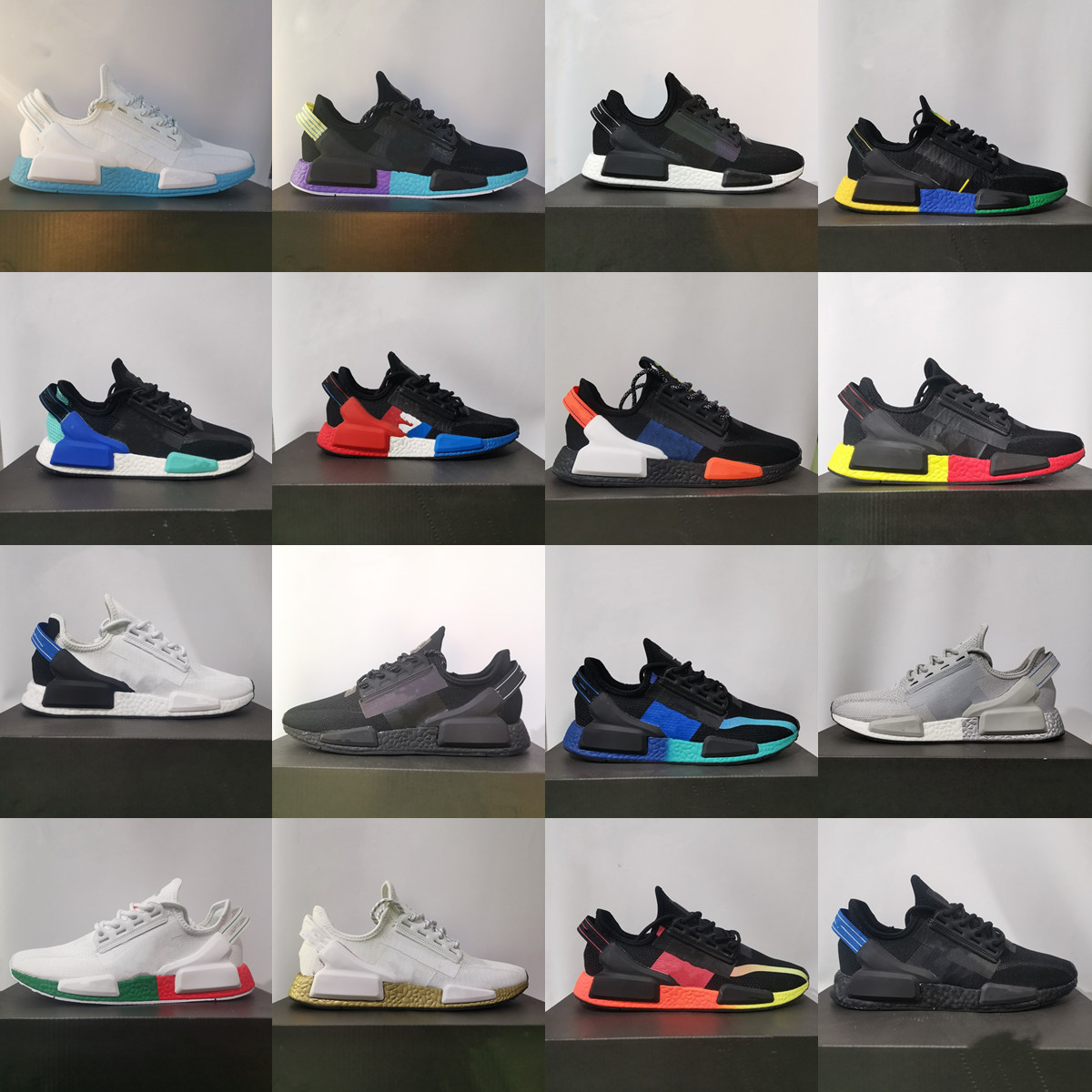 

fashion Dazzle camo nmd r1 V2 mens shoes aqua tones mexico city metallic core black munich men women outdoor trainers sports sneakers