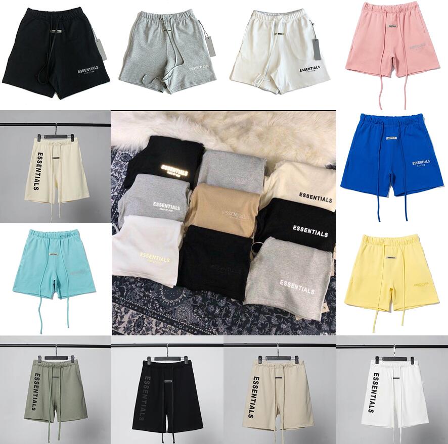 

15 colors 2021ss Fear Of God Mens Shorts Pants Casual Essentials Letter-printed trousers with loose loops and hip-hop fog womens Summer reflective Sho t5iU#, I need see other product