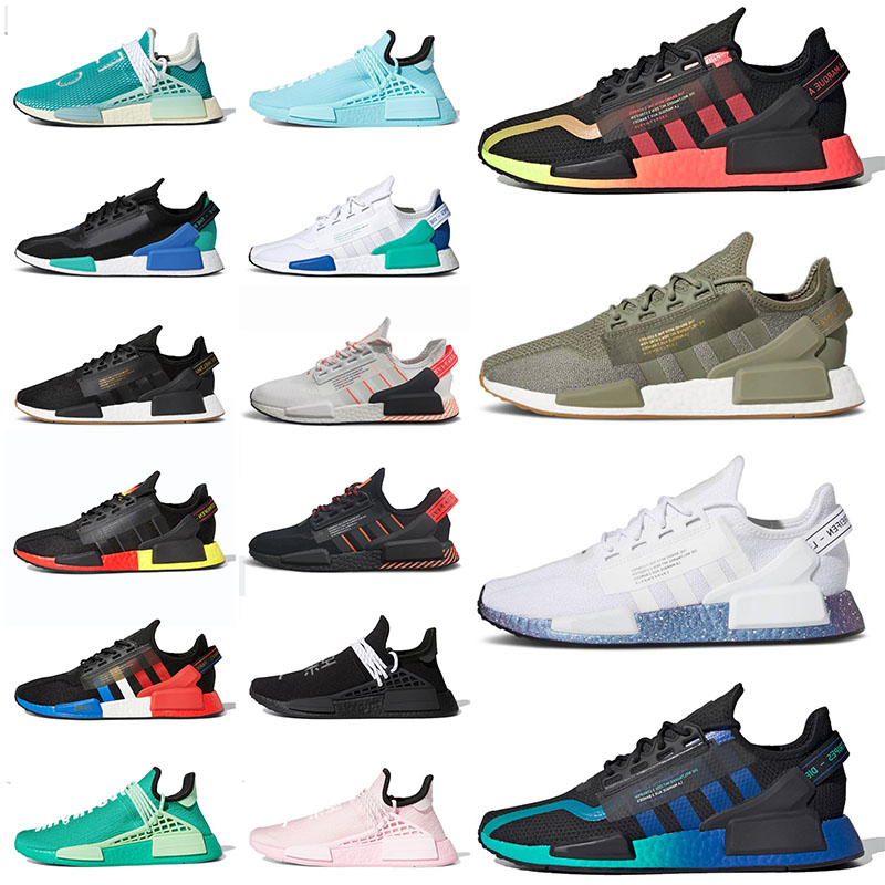 

Adds Running Shoes Pharrell Williams x Nmd Human Race Hu Trail R1 v2 Sports Sneakers Trainers Black Aqua Tones Dazzle Camo Japan White Outdo