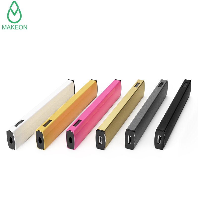 

MAKEON custom disposable pod pen Rechargerable empty vape pen with flat bar cartridges dual coil Ceramic oem logo packaging bags