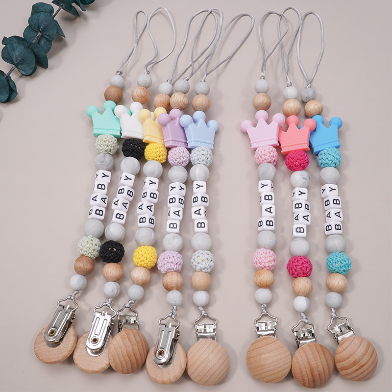 

BPA Free High Quality Amazing Unique Design Basic Custom Logo Diverse Edible Silicone Newbaby Baby Stuff Pacifier Chain