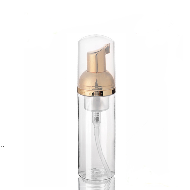 

30ml 50ml Plastic Soap Dispenser Bottle Foam Pump Bottles Gold Mousses Liquid Hand Sanitizer Foaming Container sea shipping RRB8800